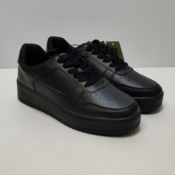 No Boundaries PU Platform Sneaker Women's Size 9 Memory Foam Casual Shoe NWT - Picture 3 of 9